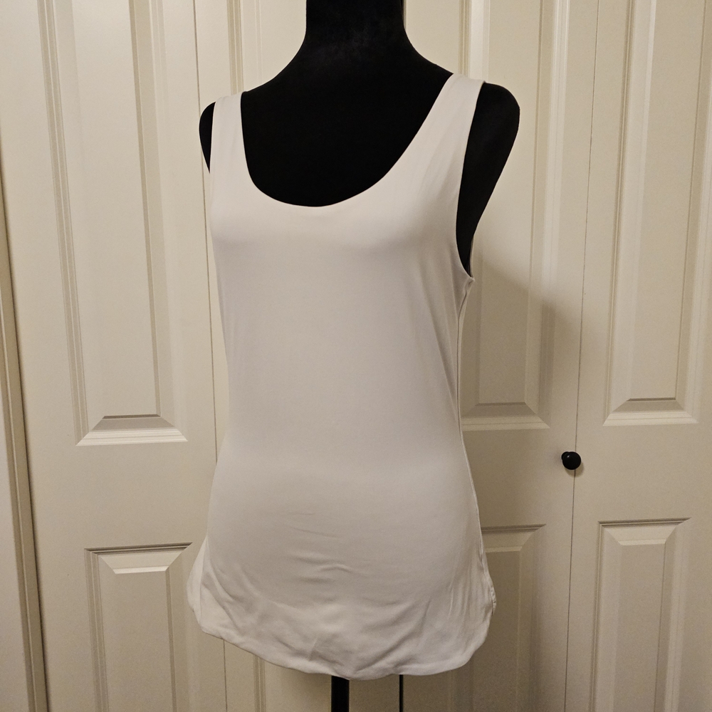 Frank & Oak Women's Fitted Tank Top Liggt Cream SZ L
